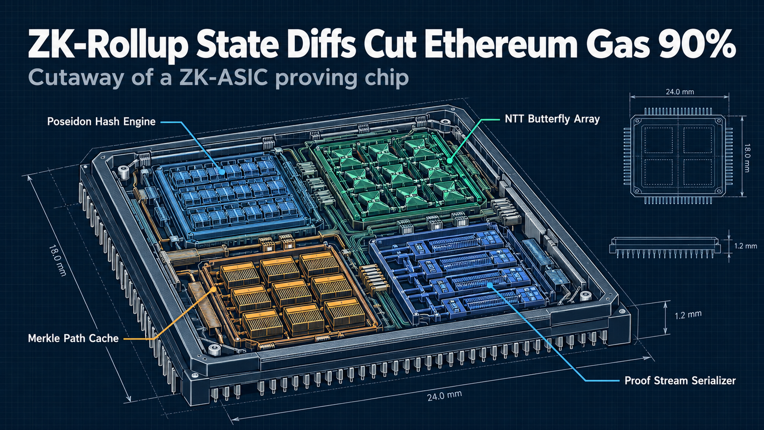 ZK-Rollup State Diffs Cut Ethereum Gas 90%