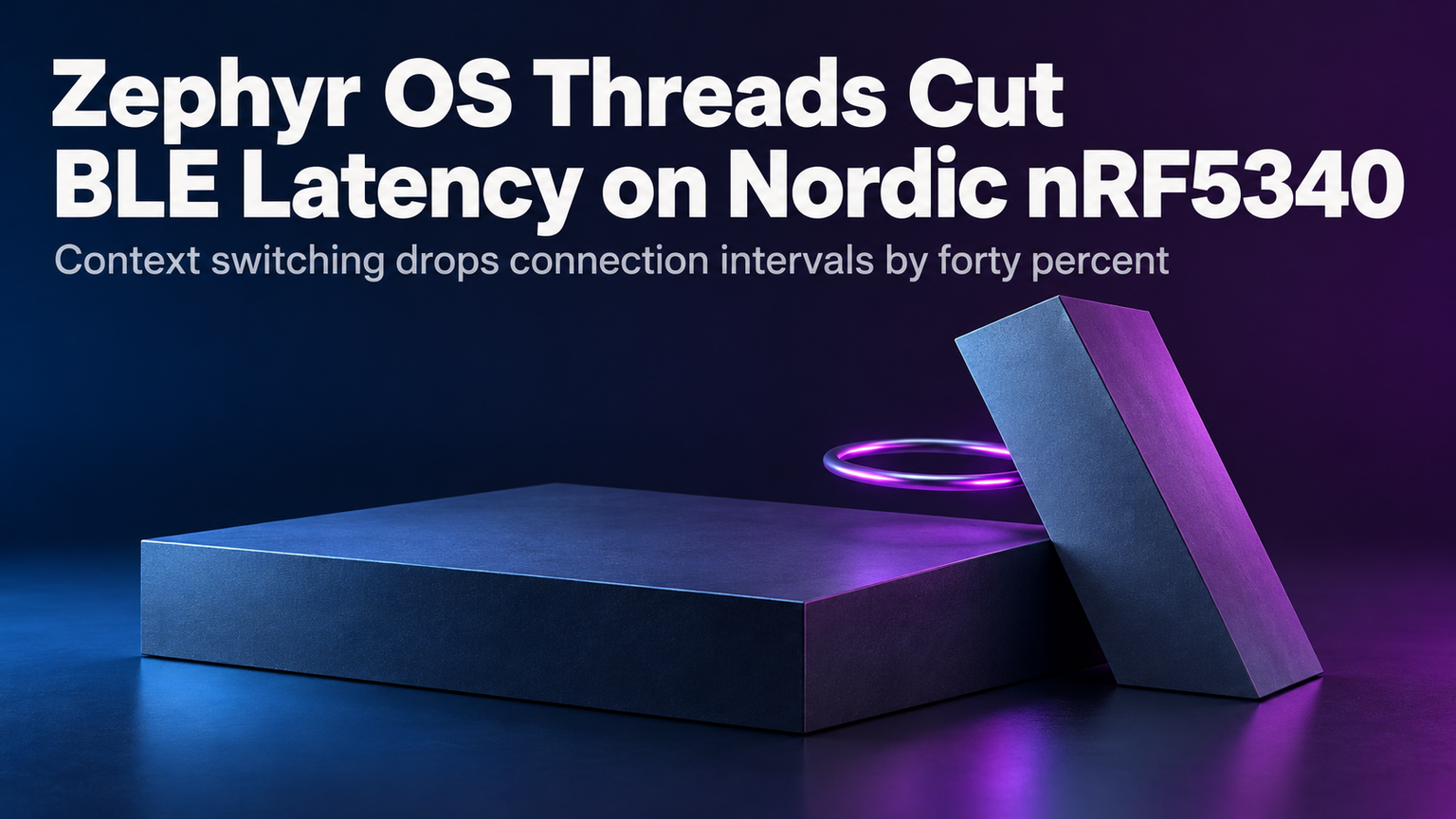 Zephyr OS Threads Cut BLE Latency on Nordic nRF5340