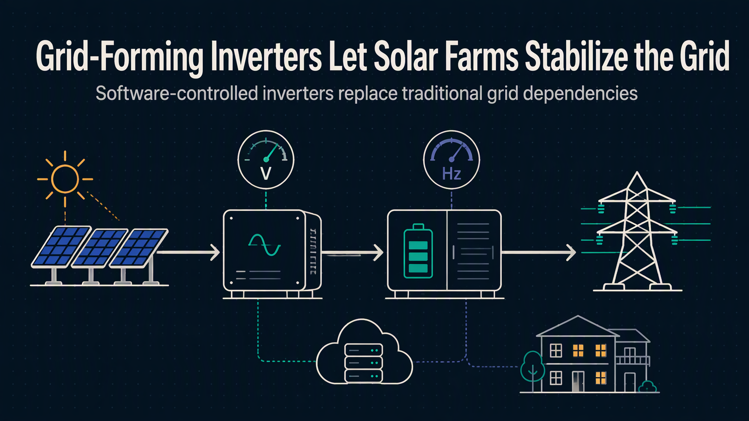 Grid-Forming Inverters Let Solar Farms Stabilize the Grid